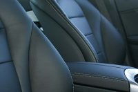 Mercedes C Klasse Buffalino Leder Zwart Wit stiksel