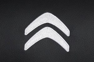 Borduring Logo Citroen Wit Stiksel
