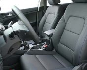 Hyundai Tucson Alba eco-leather Zwart Blauw Stiksel
